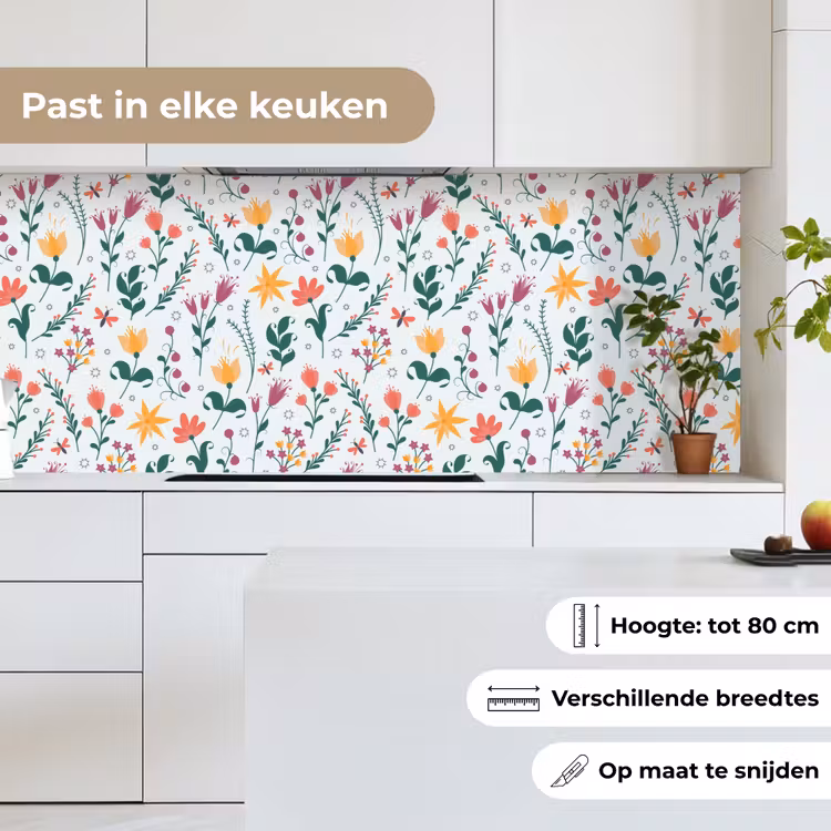 Keuken achterwand - Patronen - Bloemen - Bladeren — 7