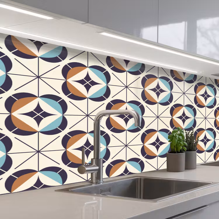 Keuken achterwand - Retro - Design - Geometrie — 2