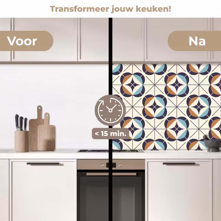 Keuken achterwand - Retro - Design - Geometrie — 3