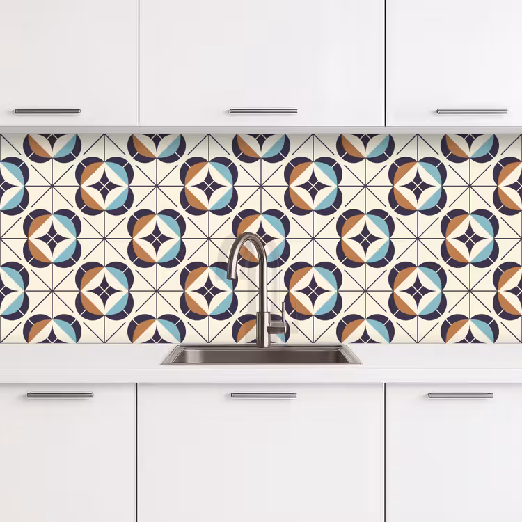 Keuken achterwand - Retro - Design - Geometrie — 4