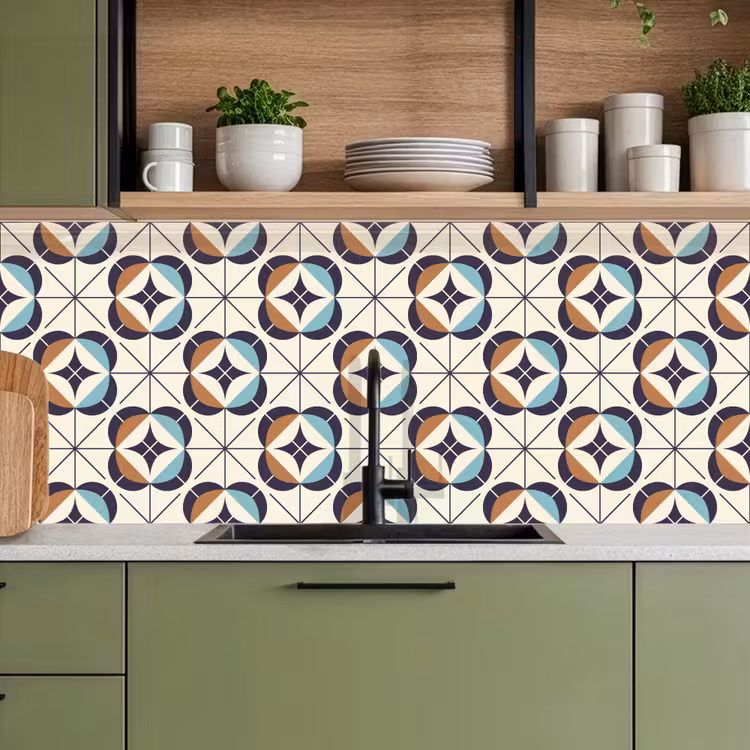 Keuken achterwand - Retro - Design - Geometrie — 8