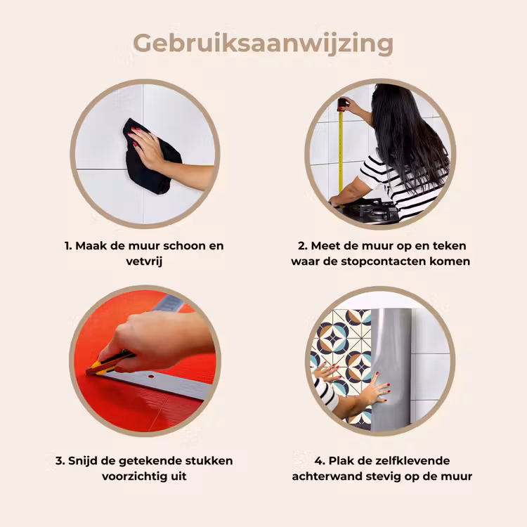 Keuken achterwand - Retro - Design - Geometrie — 9