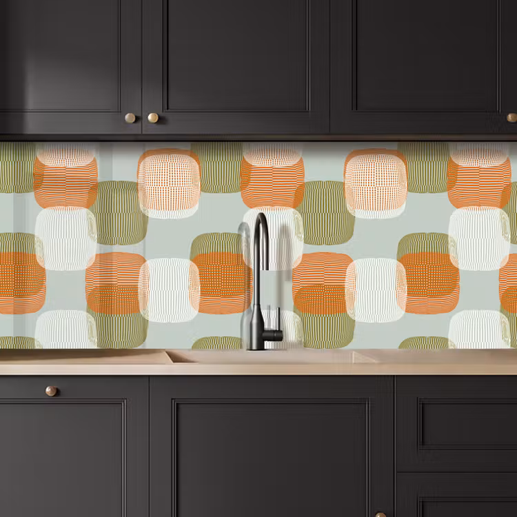 Keuken achterwand - Retro - Patroon - Pastel — 6