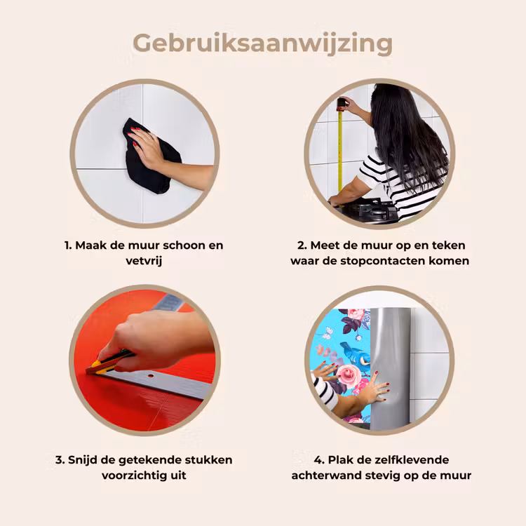 Keuken achterwand - Vogel - Bloemen - Patronen — 9