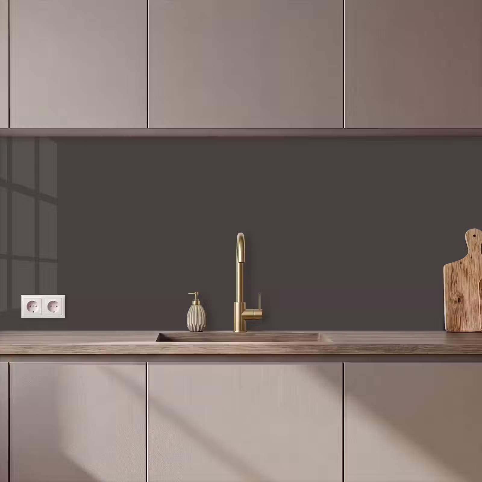 Keuken achterwand - Grijs - Kleuren - Effen — 1