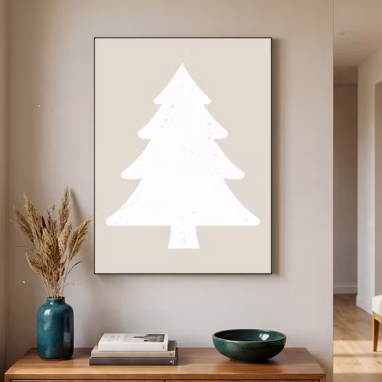 Art Frame - Japandi - Kerstboom - Beige - Kerstversiering — 2