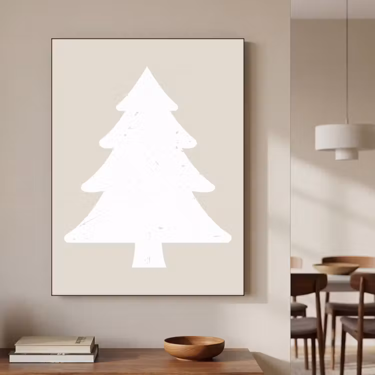 Art Frame - Japandi - Kerstboom - Beige - Kerstversiering — 4