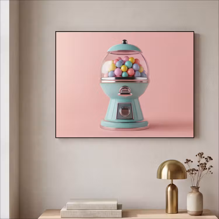 Art Frame - Kauwgom - Retro - Snoep - Roze — 3