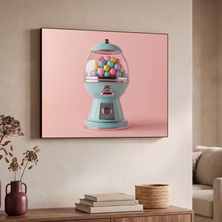 Art Frame - Kauwgom - Retro - Snoep - Roze — 4