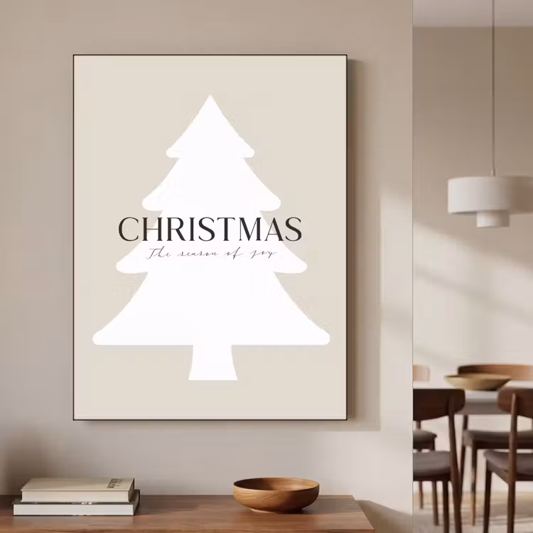 Art Frame - Kerstboom - Japandi - Christmas - Beige — 4