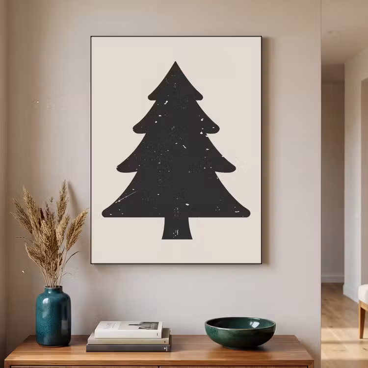 Art Frame - Kerstboom - Zwarte kerstboom - Boom - Japandi — 2