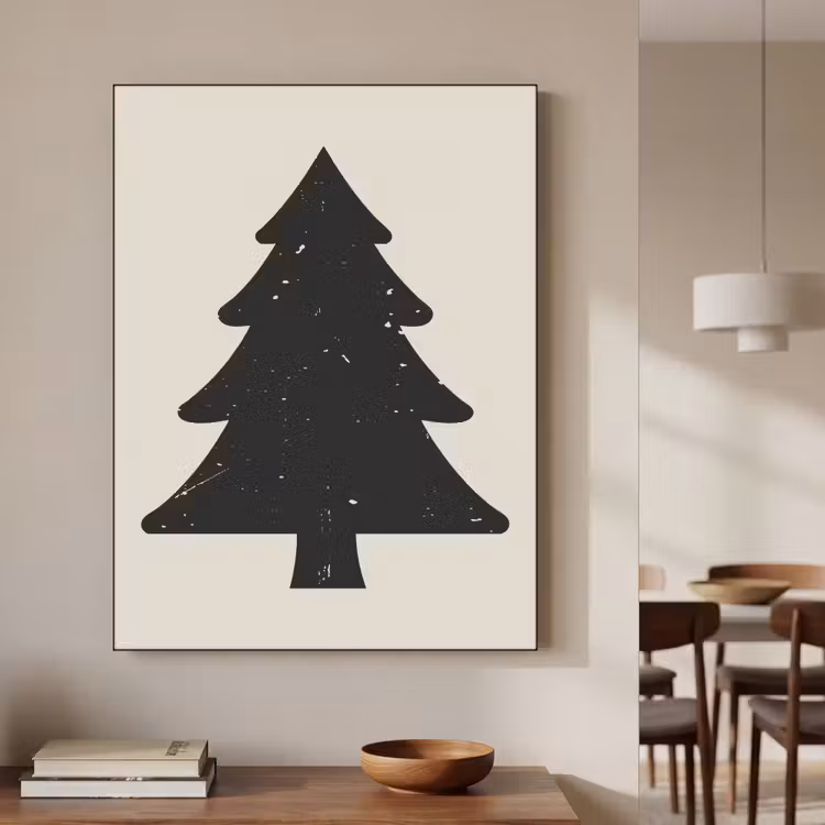 Art Frame - Kerstboom - Zwarte kerstboom - Boom - Japandi — 4