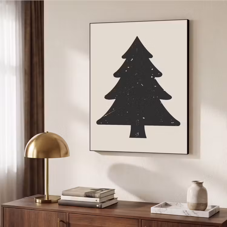 Art Frame - Kerstboom - Zwarte kerstboom - Boom - Japandi — 6
