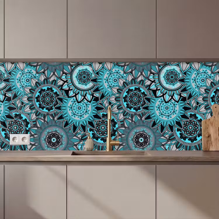 Keuken achterwand - Mandala - Bloemen - Design — 1