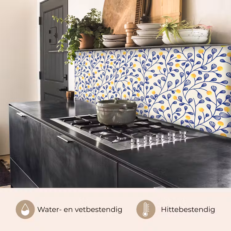 Keuken achterwand - Patronen - Geel - Minimalistisch — 5