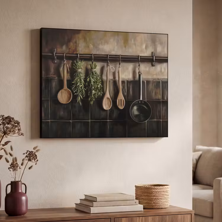 Art Frame - Keukengerei - Rustiek - Tegels - Kruiden — 4