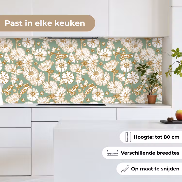 Keuken achterwand - Bloem - Art nouveau - Design — 7