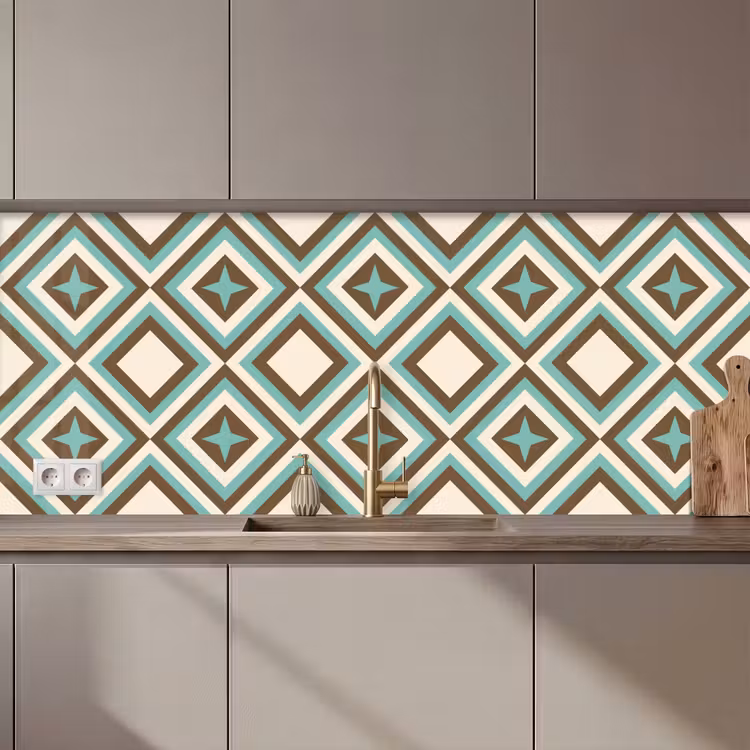 Keuken achterwand - Jaren 50 - Ster - Design — 1