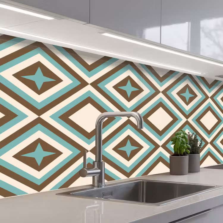 Keuken achterwand - Jaren 50 - Ster - Design — 2
