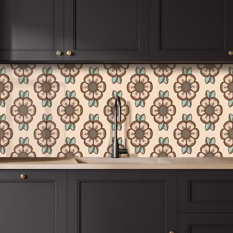 Keuken achterwand - Retro - Bloemen - Design — 6