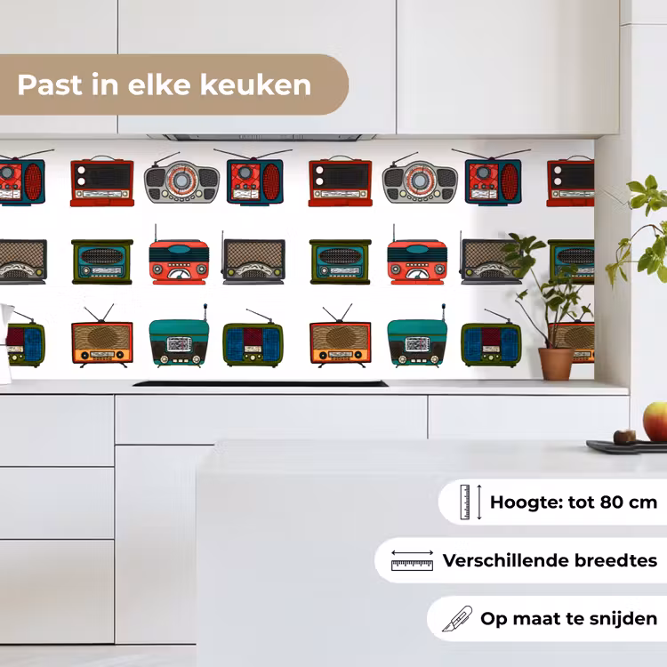 Keuken achterwand - Retro - Radio - Design — 7
