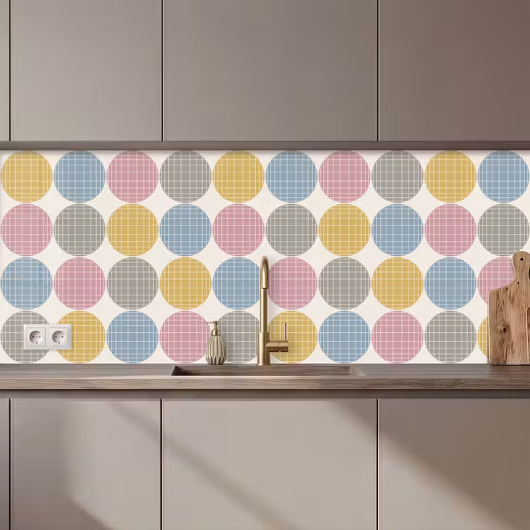 Keuken achterwand - Stippen - Lijn - Patroon — 1