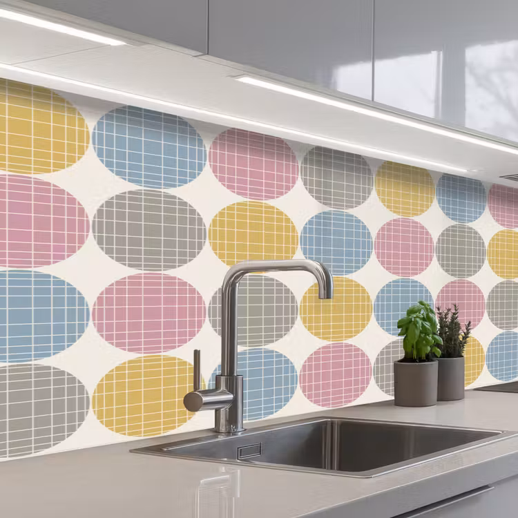 Keuken achterwand - Stippen - Lijn - Patroon — 2
