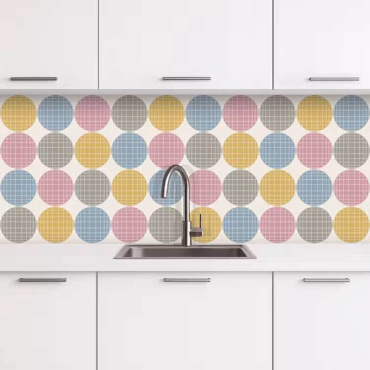Keuken achterwand - Stippen - Lijn - Patroon — 4