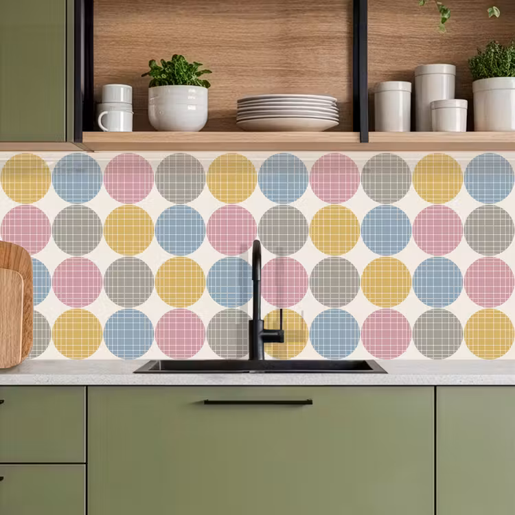 Keuken achterwand - Stippen - Lijn - Patroon — 8