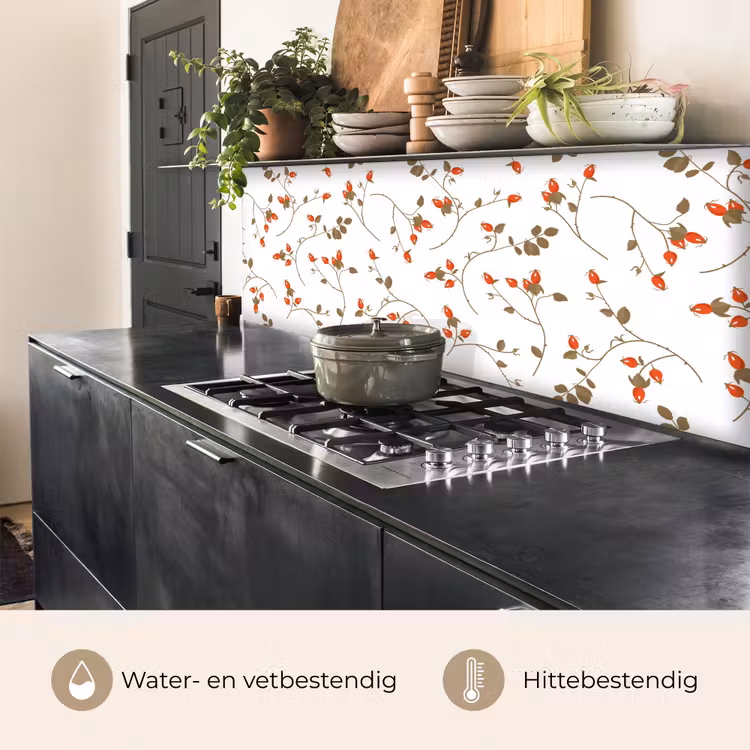 Keuken achterwand - Patronen - Planten - Romantisch - Botanisch — 5