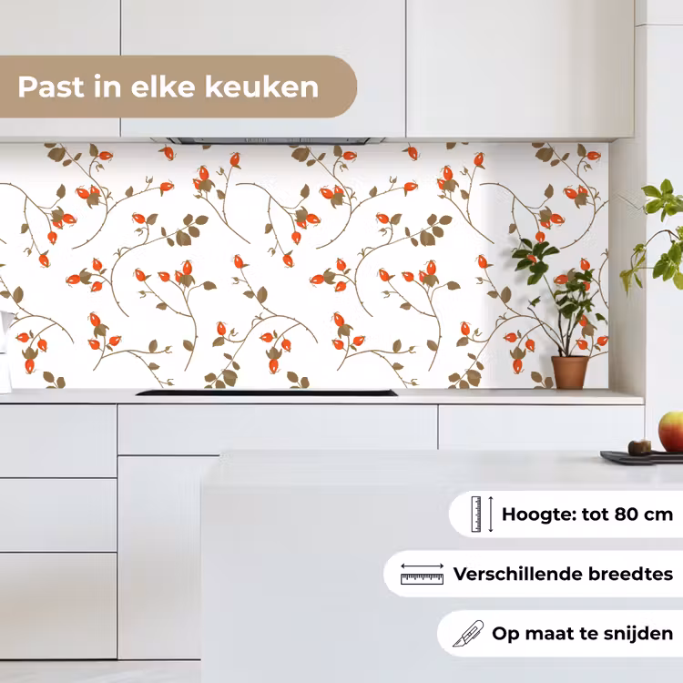 Keuken achterwand - Patronen - Planten - Romantisch - Botanisch — 7