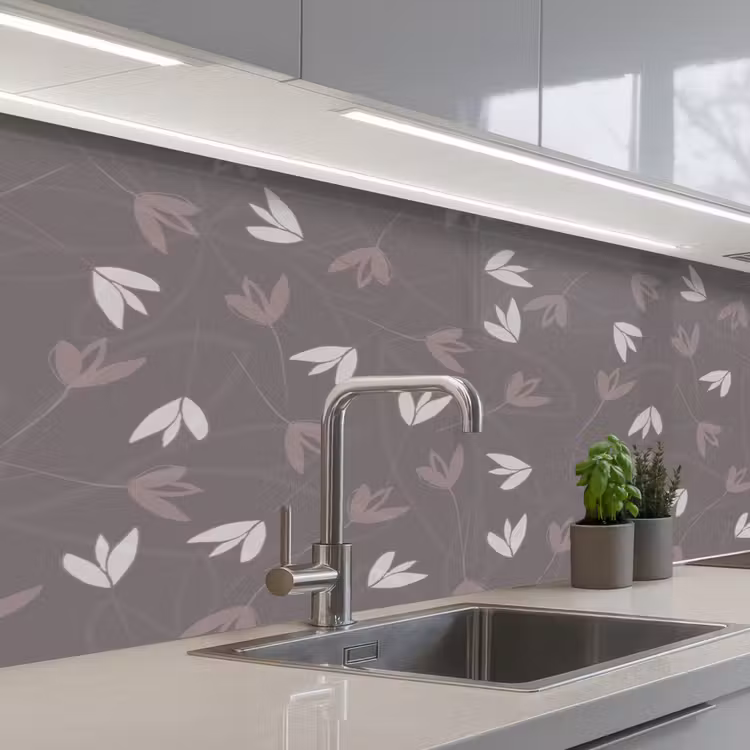 Keuken achterwand - Patronen - Tulpen - Minimalistisch — 2