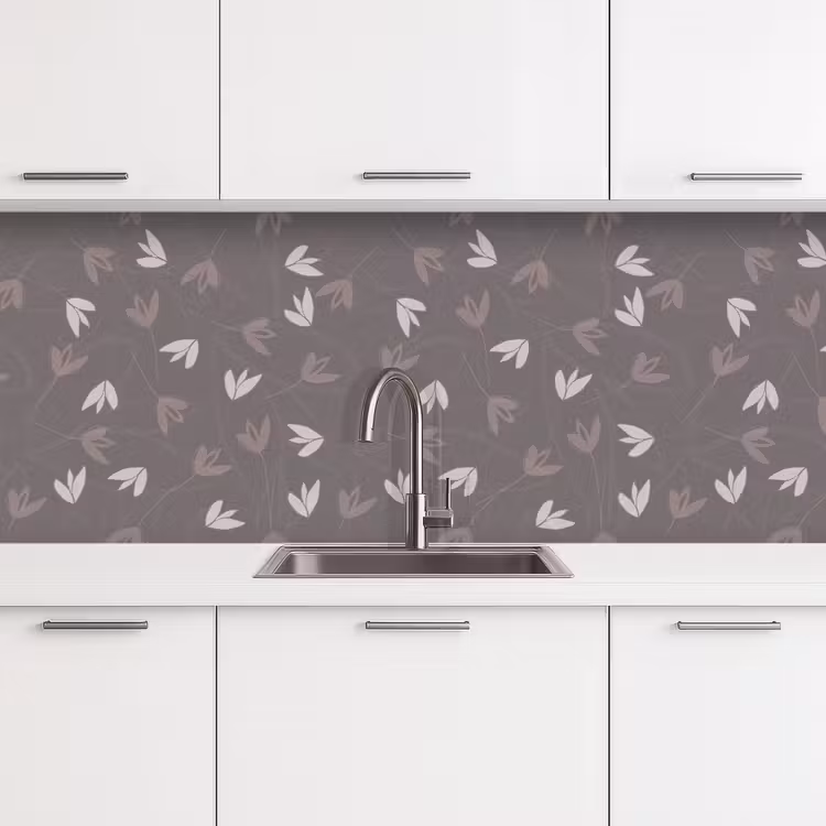 Keuken achterwand - Patronen - Tulpen - Minimalistisch — 4
