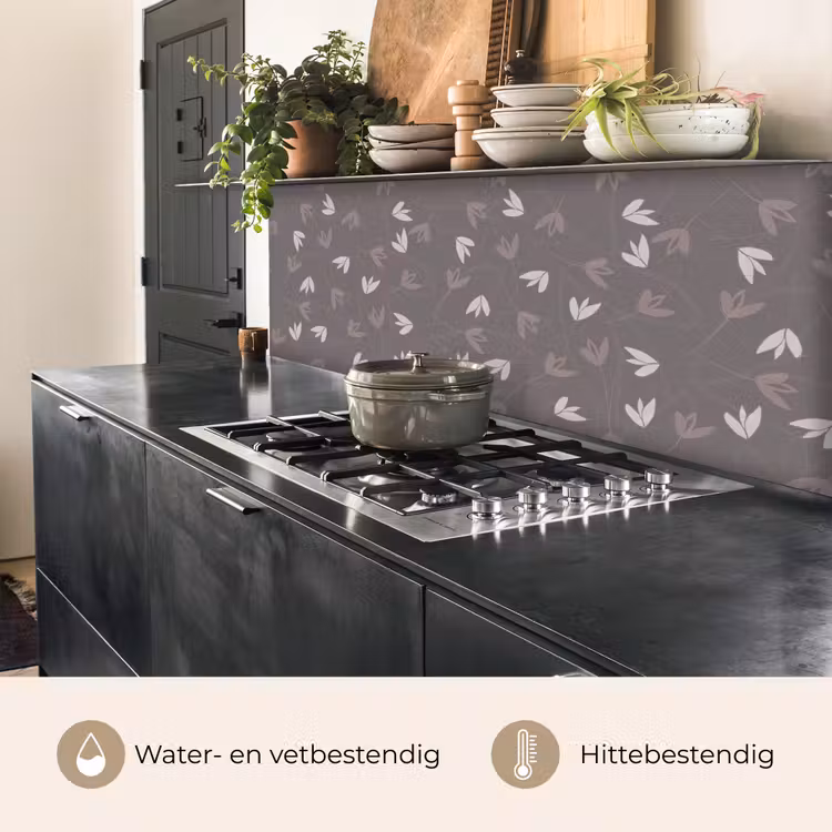 Keuken achterwand - Patronen - Tulpen - Minimalistisch — 5