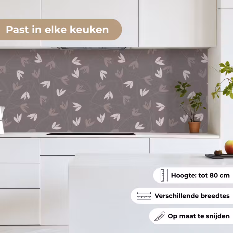 Keuken achterwand - Patronen - Tulpen - Minimalistisch — 7