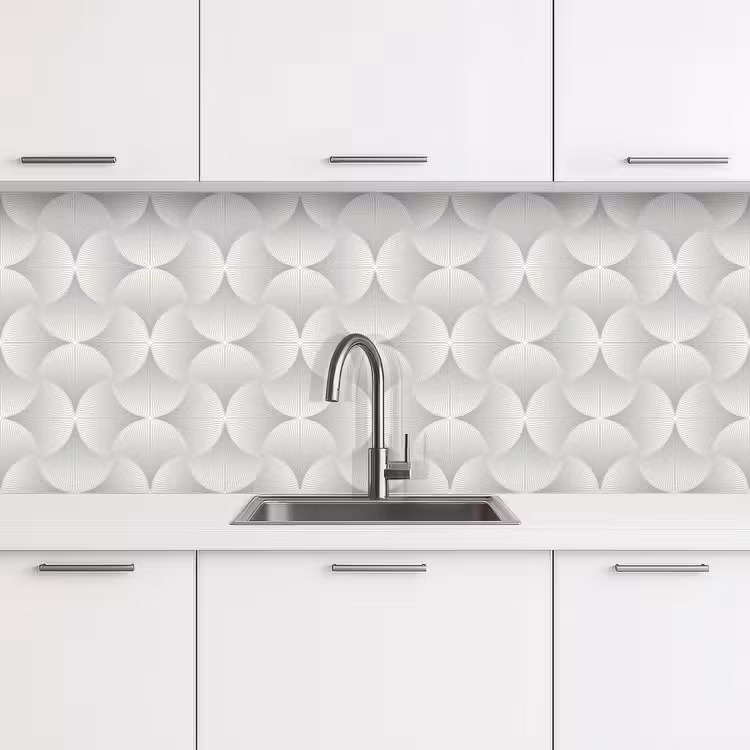 Keuken achterwand - Patronen - Zilver - Retro — 4
