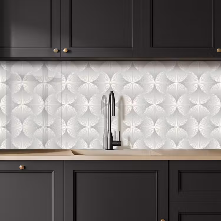 Keuken achterwand - Patronen - Zilver - Retro — 6