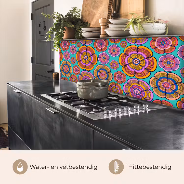 Keuken achterwand - Design - Flower Power - Kleuren — 5