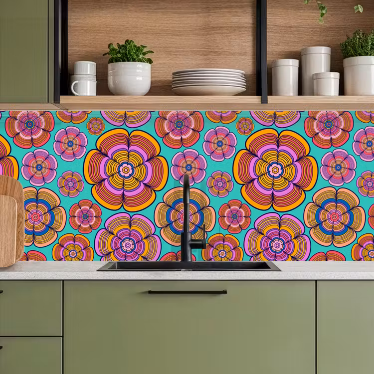 Keuken achterwand - Design - Flower Power - Kleuren — 8