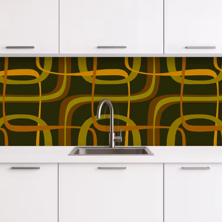 Keuken achterwand - Jaren 70 - Retro - Groen — 4