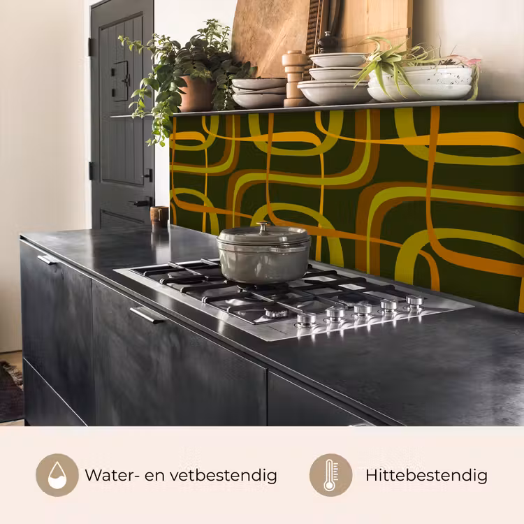 Keuken achterwand - Jaren 70 - Retro - Groen — 5