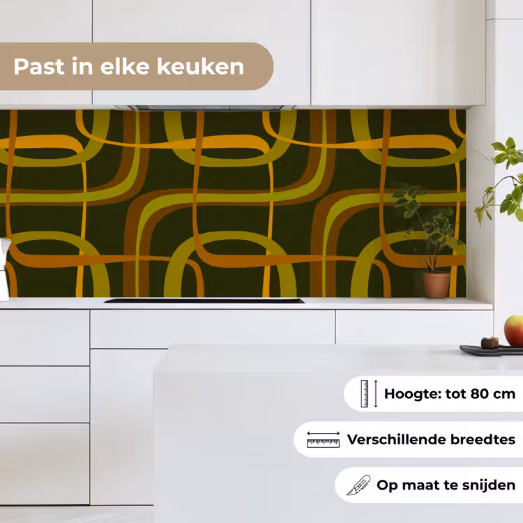 Keuken achterwand - Jaren 70 - Retro - Groen — 7