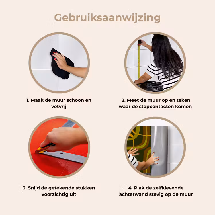 Keuken achterwand - Jaren 70 - Retro - Groen — 9