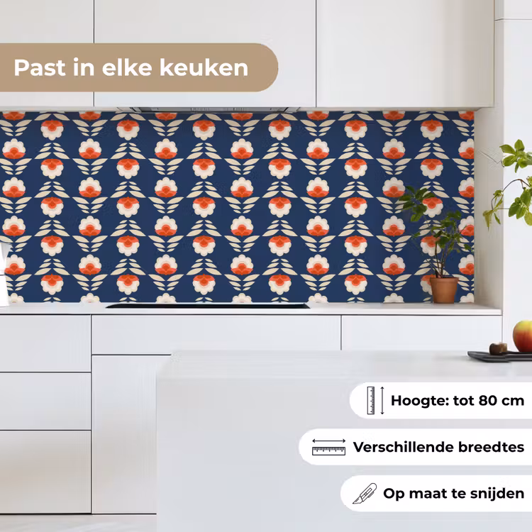 Keuken achterwand - Patronen - Abstract - Bloemen — 7