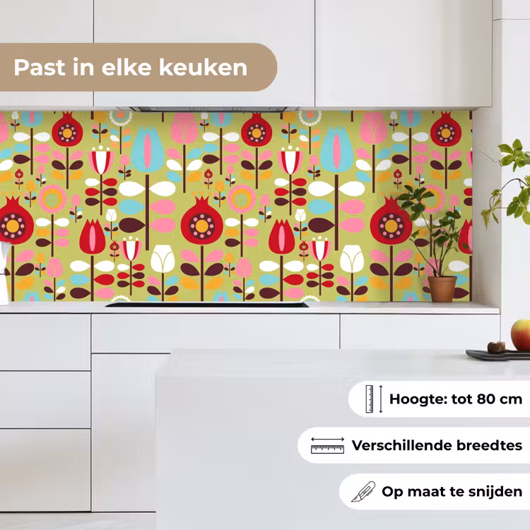 Keuken achterwand - Patronen - Bloemen - Kleuren — 7