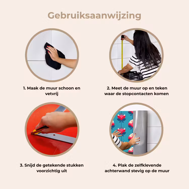 Keuken achterwand - Patronen - Retro - Bloemen - Lelie — 9
