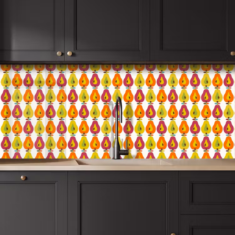 Keuken achterwand - Retro - Design - Peer - Fruit — 6
