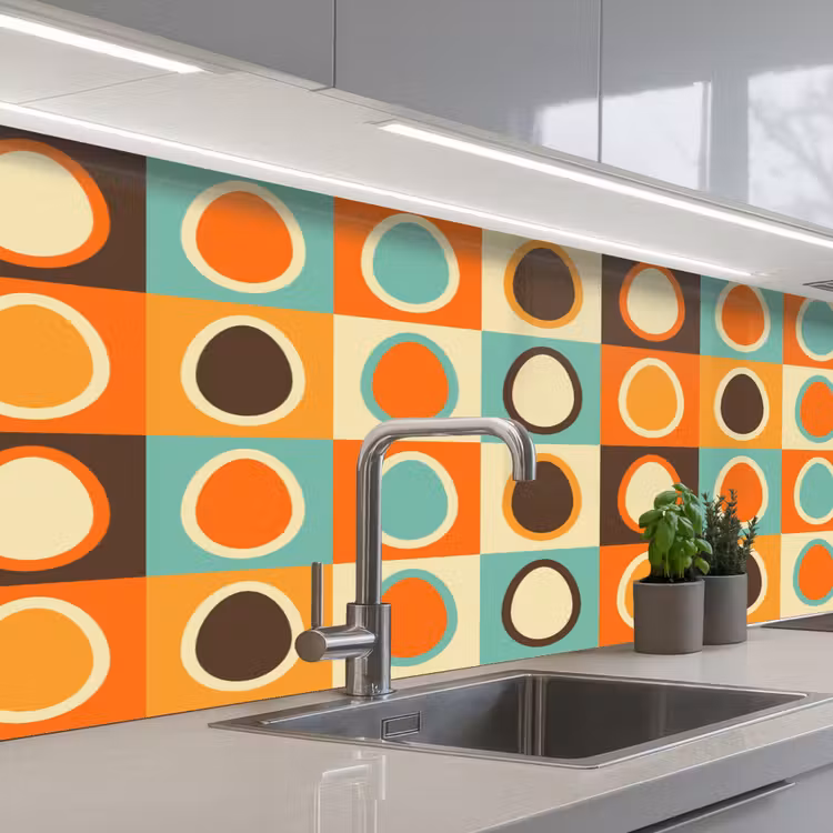 Keuken achterwand - Retro - Patronen - Ei — 2