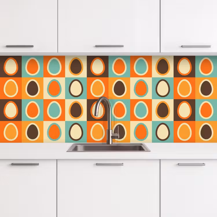 Keuken achterwand - Retro - Patronen - Ei — 4