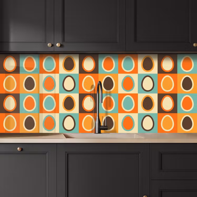 Keuken achterwand - Retro - Patronen - Ei — 6